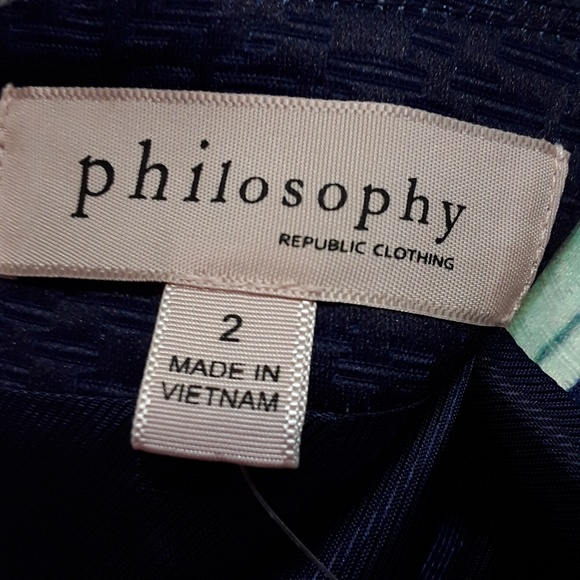 Philosophy multi colored pencil skirt size 2 NWT - Picture 5 of 6